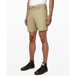 Lululemon Men's Commission Classic Fit Short 9" Warpstreme Olive Green Sz 31